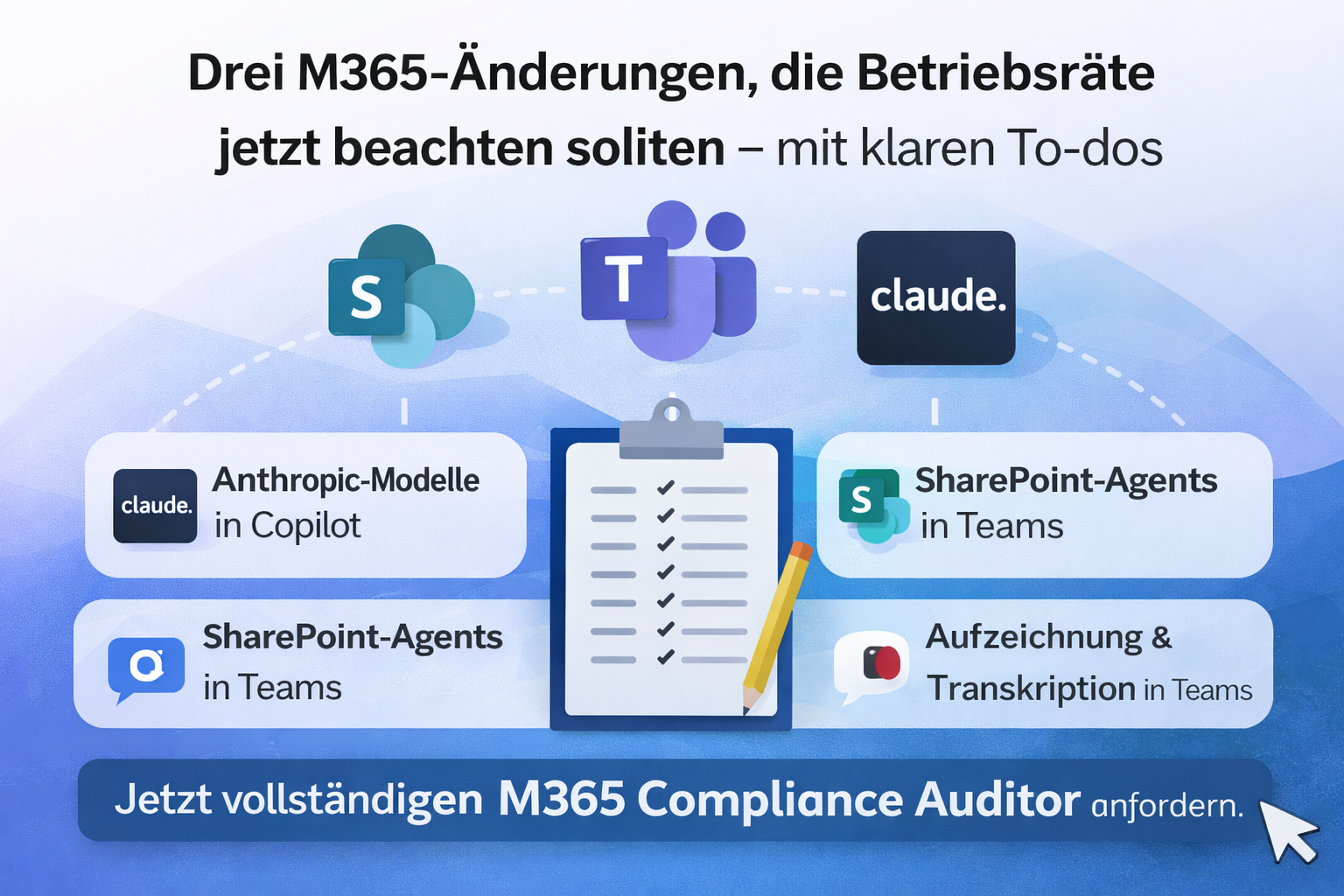 Drei M365-Änderungen, die Betriebsräte im Januar 2026 beachten sollten